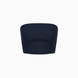 Strapless bustier in navy