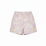 Floral shorts in lilac