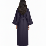 Wrap dress in navy