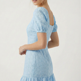 Eyelet dress in baby blue