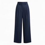 Silk trouser in navy