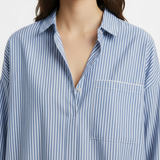 Striped tunic in blue