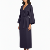 Wrap dress in navy