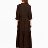 Market dress in brown