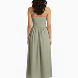 Riviera dress in olive