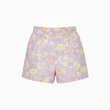 Floral shorts in lilac