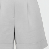 Belted short in gray