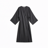 Wrap dress in black