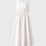 Portrait dress in ivory