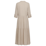 Market dress in beige