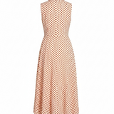 Polka dot day dress in red