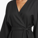 Wrap dress in black