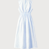 Portrait dress in baby blue