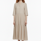 Market dress in beige