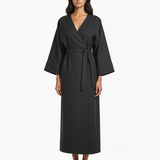 Wrap dress in black