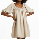 Everyday mini dress in ivory