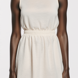 Portrait dress in ivory