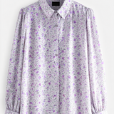 Floral blouse in lilac