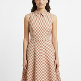 Polka dot day dress in red