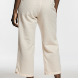 Linen crop pant in ivory