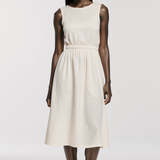 Portrait dress in ivory