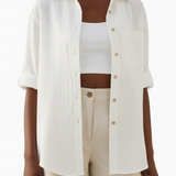 Classic button down in white