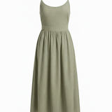 Riviera dress in olive