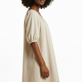 Everyday mini dress in ivory