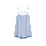 Mini romper in baby blue