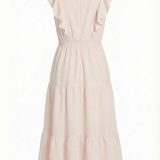 Ruffle mini dress in pink