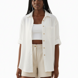 Classic button down in white