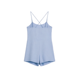 Mini romper in baby blue