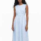 Portrait dress in baby blue