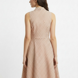 Polka dot day dress in red