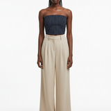 Silk trouser in ivory