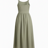 Riviera dress in olive