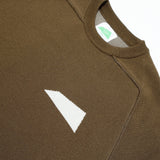 Rainfall Knit Crew Logo in Olive