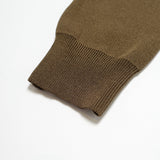 Rainfall Knit Crew Logo in Olive