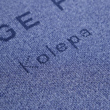 Rainfall Knit Crew Stamp in Blue