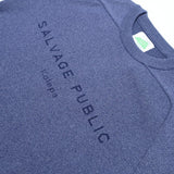 Rainfall Knit Crew Stamp in Blue