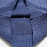 Rainfall Knit Crew Stamp in Blue