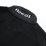 Rainfall Knit Polo in Black