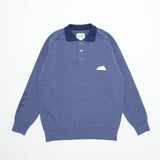 Rainfall Knit Polo in Blue