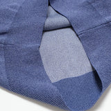 Rainfall Knit Crew Logo in Blue