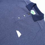 Rainfall Knit Polo in Blue