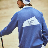 Rainfall Knit Crew Logo in Black