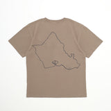 Island Map T-Shirt in Greige