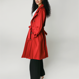 Classic trench in red