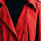 Classic trench in red